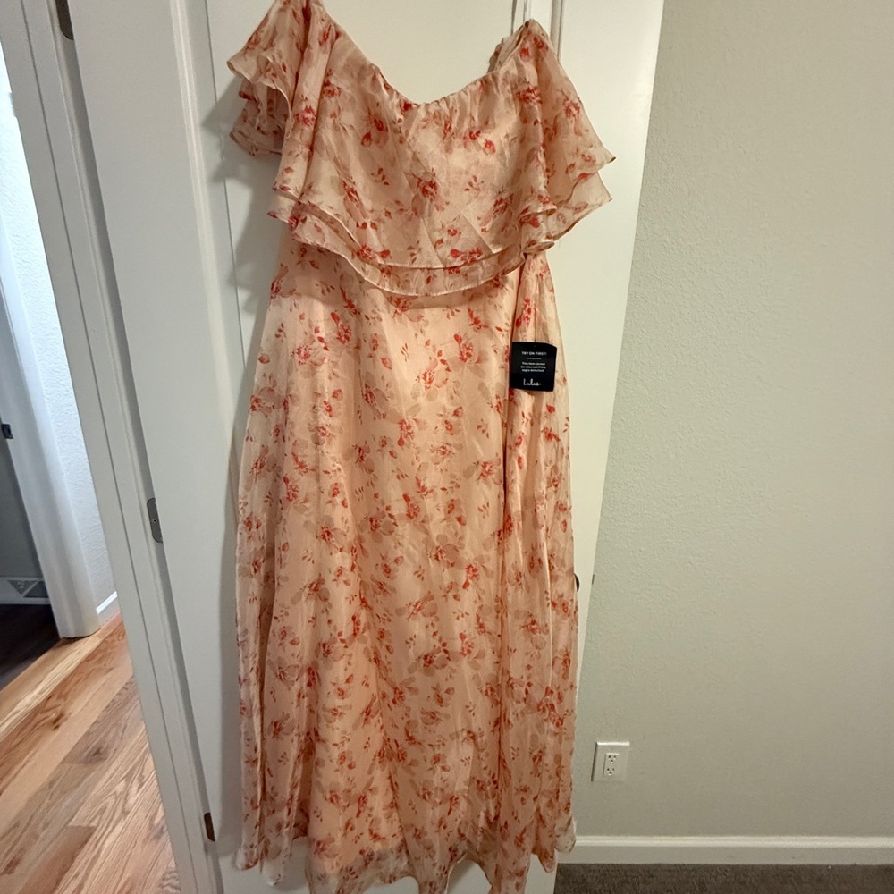 Floral Off-Shoulder Maxi Dress